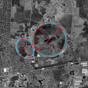 Aerial detection of Fermilab accelerator