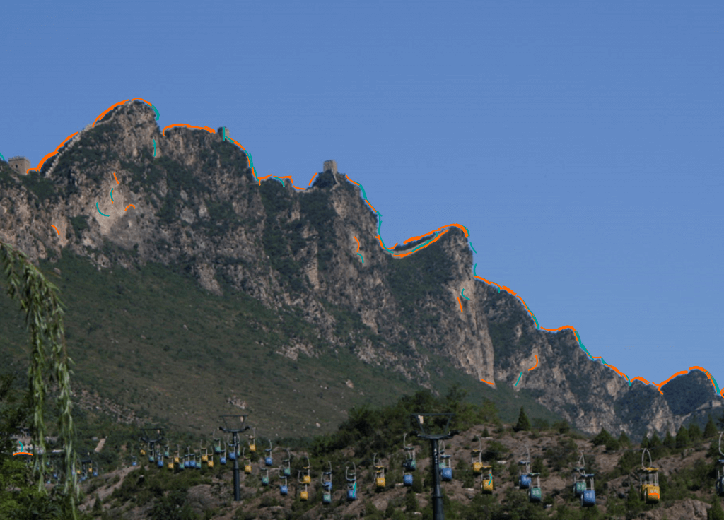 Terrain Signature of the Great Wall of China at Yanshanshan