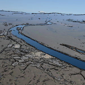 Terrain Signature of the Hanford Reservation in Eastern Washington